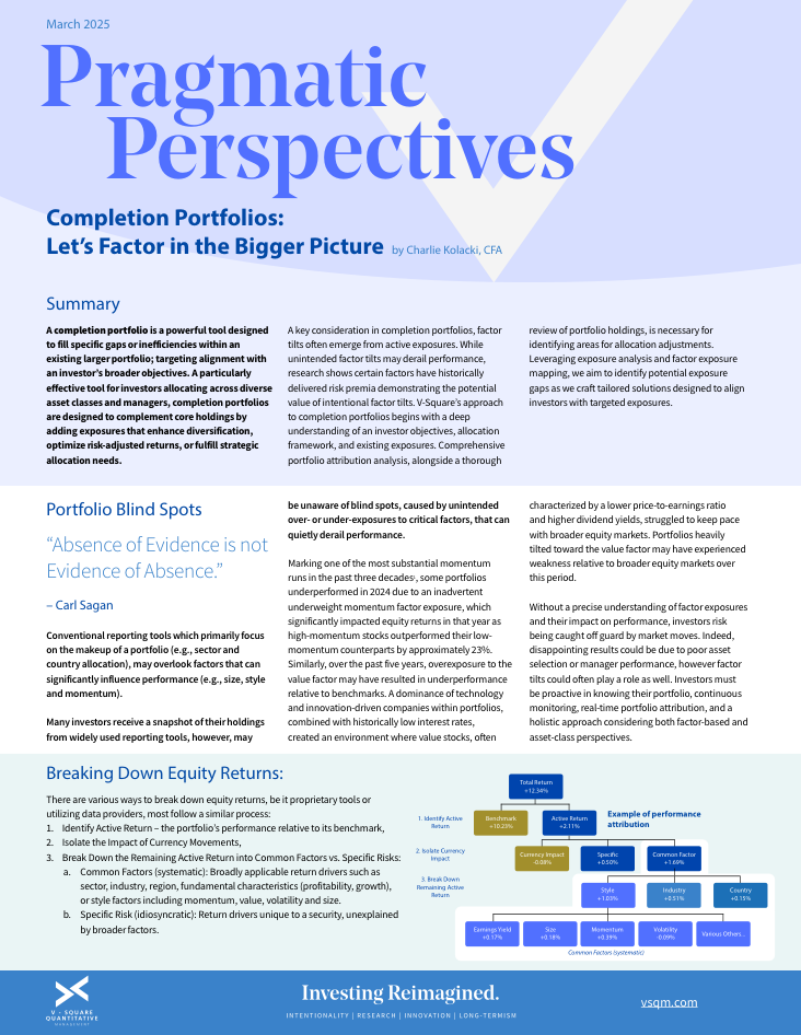 Completion Portfolios: Let’s Factor in the Bigger Picture